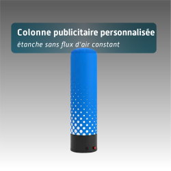 Colonne Publicitaire Étanche Airmetic | Support Promotionnel Pneumatique Statique Sans Ventilateur